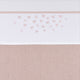 Meyco baby hearts crib sheet - soft pink - 75x100cm - 0.3 tog