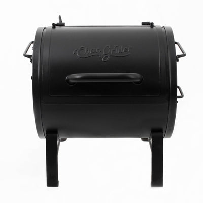 Char-griller® 3-in-1 tragbarer Holzkohlegrill – kompakter Tischgrill und seitliche Feuerbox für Räucherofen – ideal für Garten, Terrasse, Camping und Balkon
