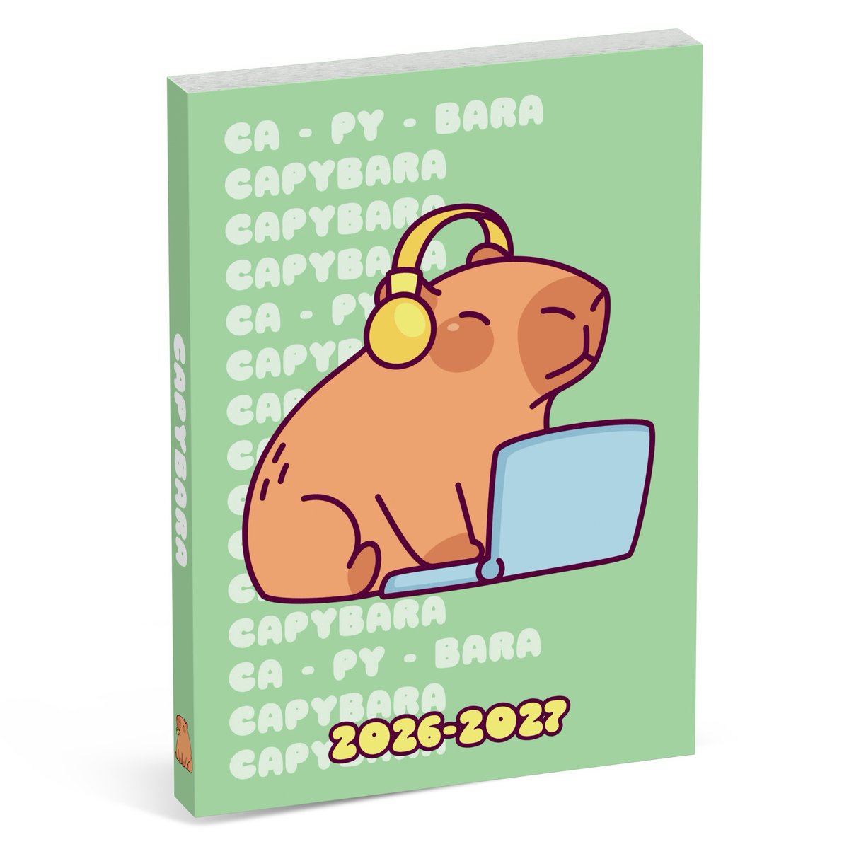 Capybara Schultagebuch International - Grün