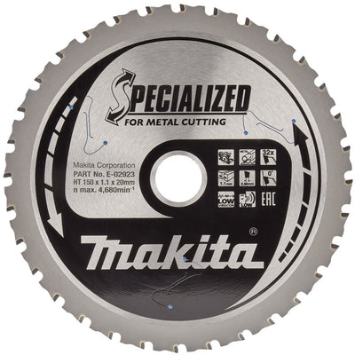 Makita Zubehör Kreissägeblatt Stahl spezialisiert 150x20x1,1 32t 0g - e-02939
