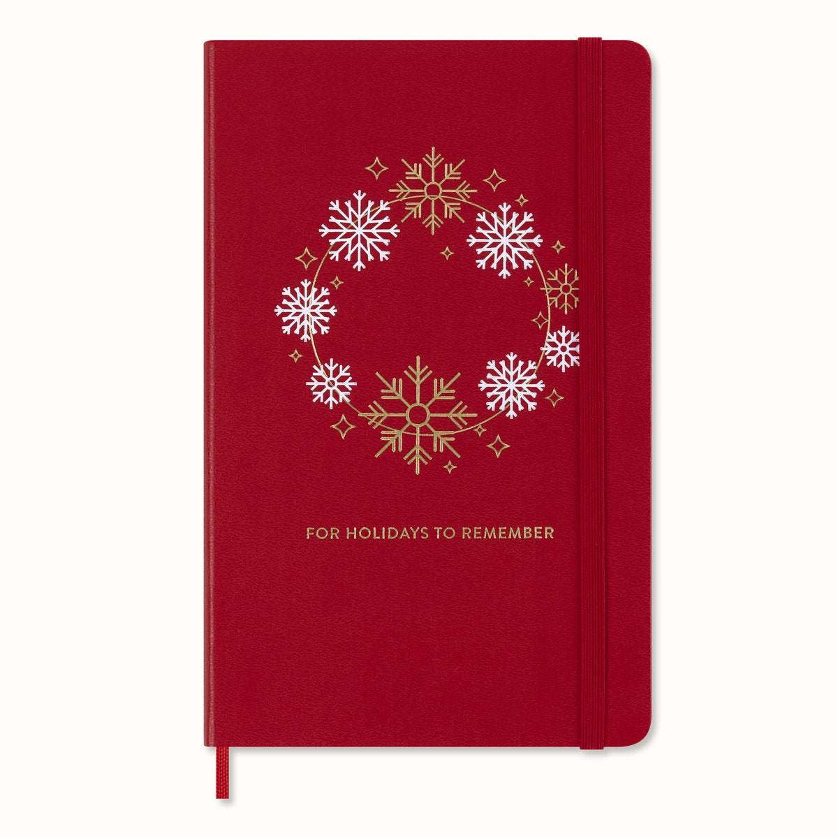 Moleskine Feiertagsnotizbuch in limitierter Auflage – groß – liniert – rot