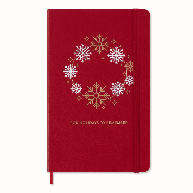 Moleskine Feiertagsnotizbuch in limitierter Auflage – groß – liniert – rot