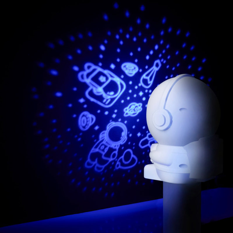 Grundig Sternenprojektor Astronaut – Sternenprojektor Farbwechsel mit 360-Grad-Drehung – Sternenlampe mit USB-C-Kabel – Projektorlampe für den Innenbereich – Astronauten-Design