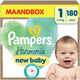 Pampers Harmony Windeln Größe 1, 180 Windeln, 2kg-5kg