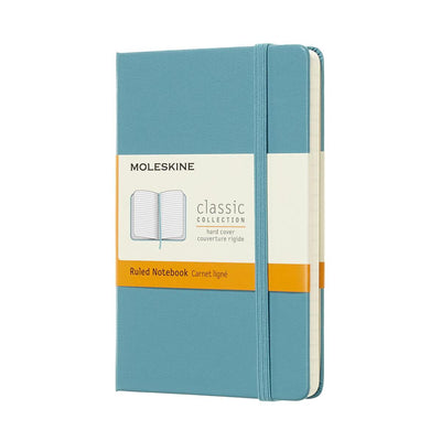 Klassisches Moleskine-Notizbuch – Tasche – Hardcover – liniert – Riffblau