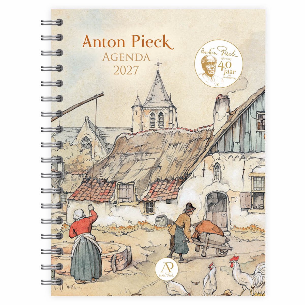 Comello Anton Pieck Schreibtischkalender Bauernhof 2027