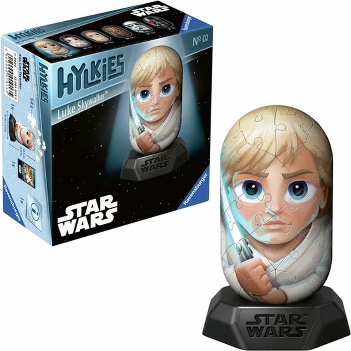 Ravensburger 3D -Puzzle Hylkies Star Wars Luke Skywalker, 54st.