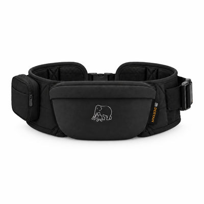Deryan Pack Basic Hüfttrage – Baby-Kleinkind-Hüftsitz – Babytrage Schwarz