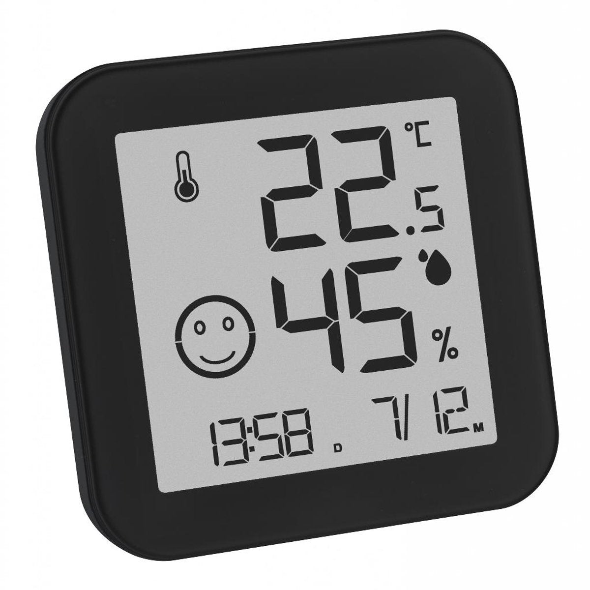 TFA Dostmann Schwarz Weiß 30.5054.01 Thermo- und Hygrometer Schwarz
