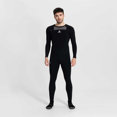 Rogelli Core lange Radhose Herren – Sitzpolster und Hosenträger – Schwarz – XL