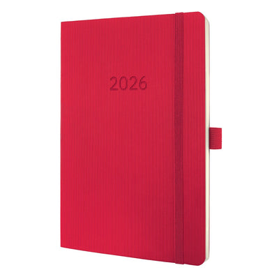 Sigel Wochenplaner 2026 Conceptum – Größe A5 – rot – Softcover – si-c2634