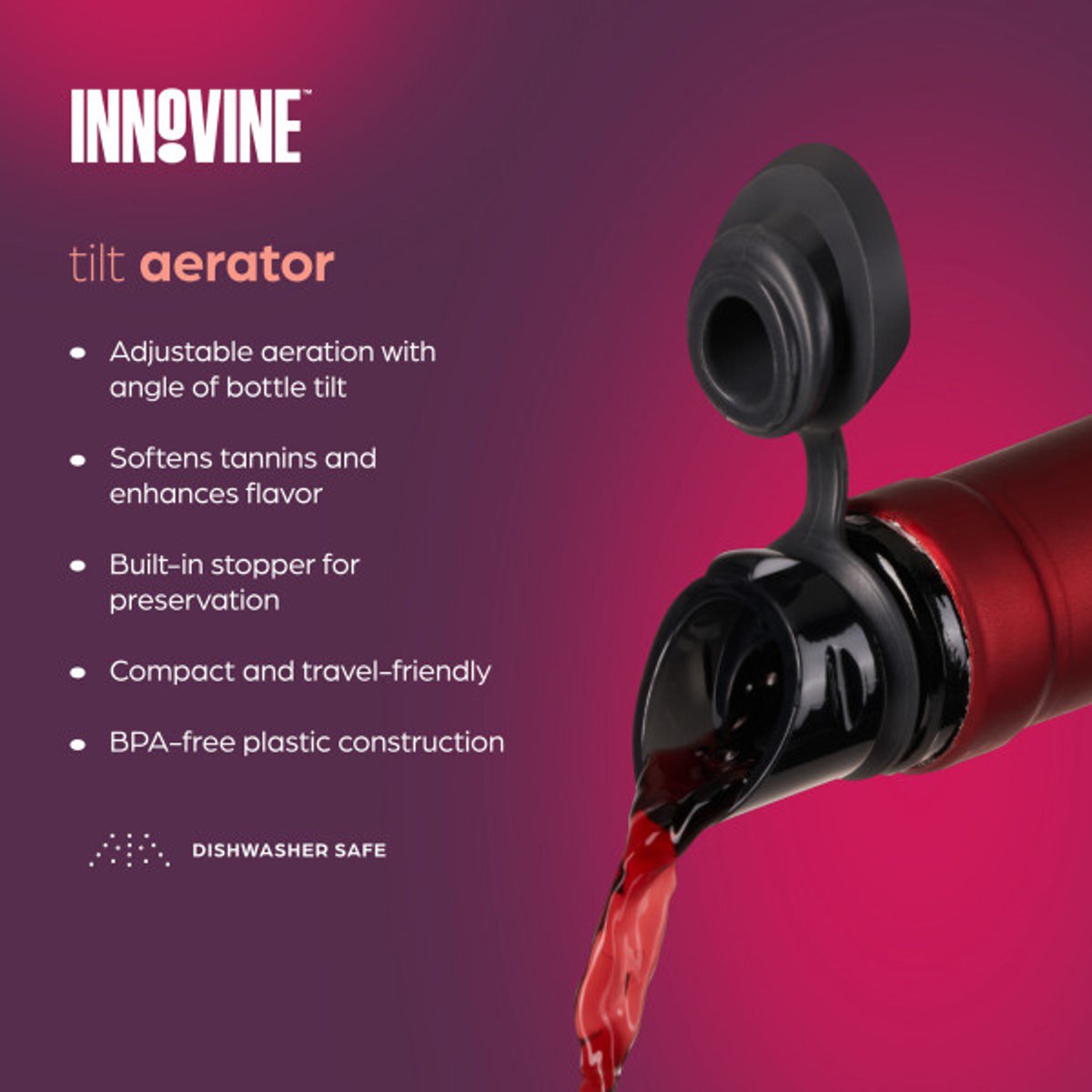 Innovine™ Weinbelüfter – Kippbelüfter aus Graphit