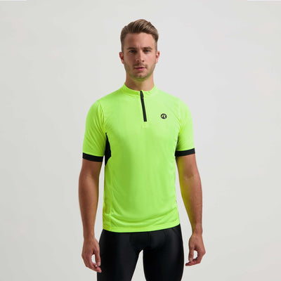 Rogelli Core Radtrikot Herren – Kurzarm – Schwarz fluoreszierend Gelb – L