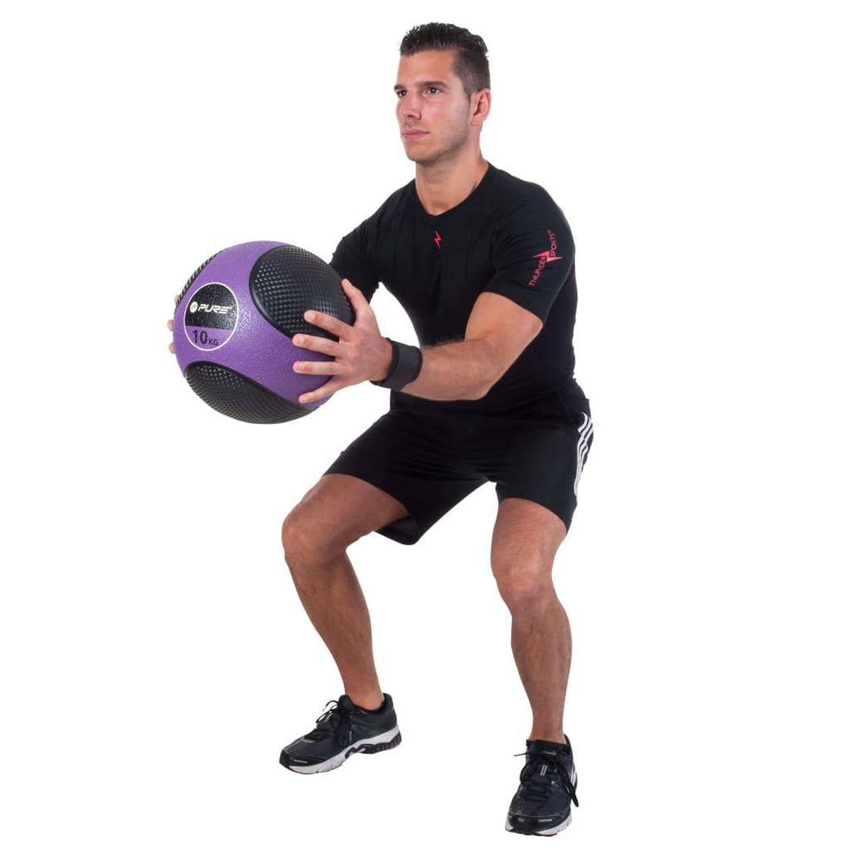 Pure2improve - Medizinball - 10 kg - Lila