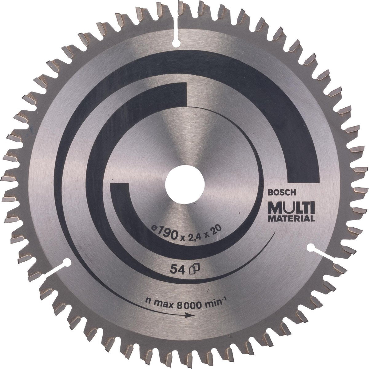 Bosch Zubehör Kreissägeblatt Multi Material 190 x 20 16 x 2,4 mm, 54 1 St. - 2608640508