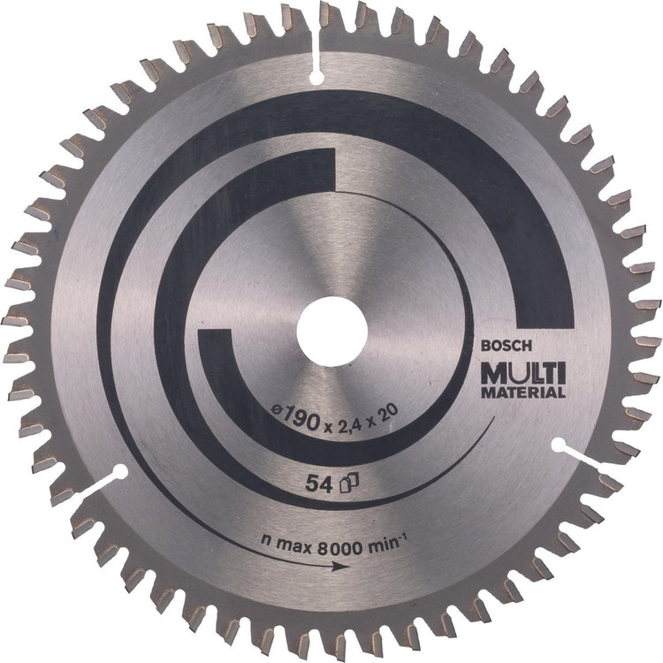 Bosch Zubehör Kreissägeblatt Multi Material 190 x 20 16 x 2,4 mm, 54 1 St. - 2608640508