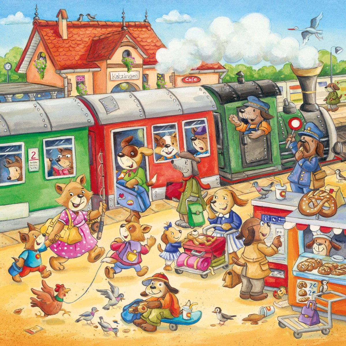 Ravensburger ländliches Urlaubspuzzle - Puzzle - 3x49 Teile