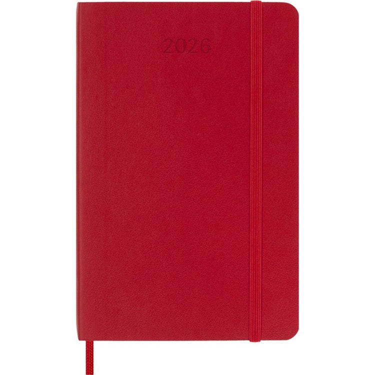 Moleskine 12-Monats-Tagebuch – 2026 – wöchentlich – Tasche – Softcover – rot