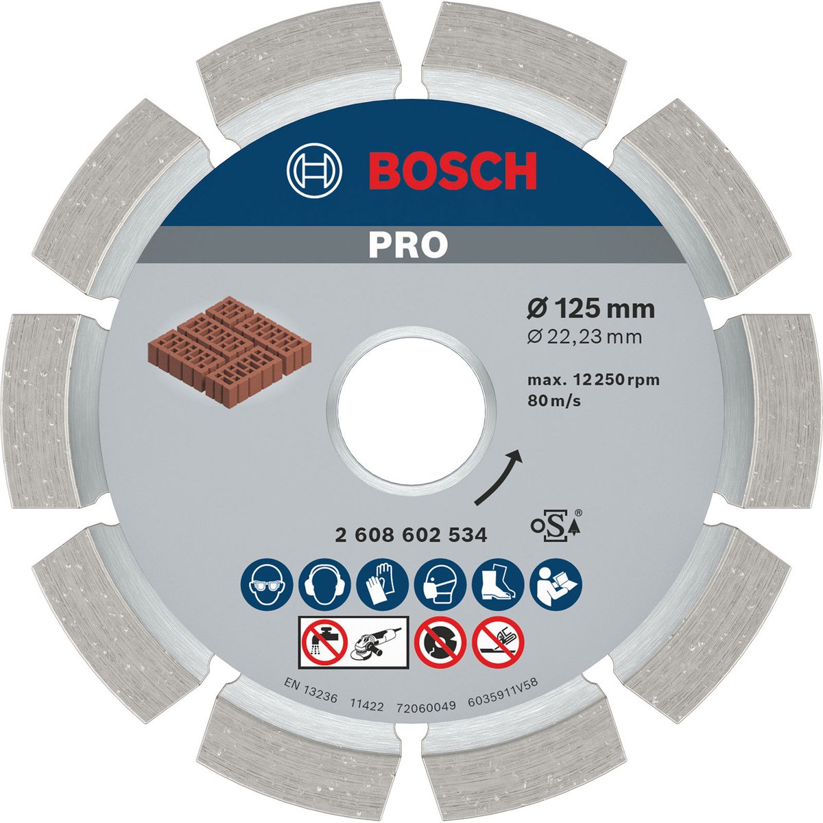 Bosch Gelenkscheibe 125x22,23x6mm
