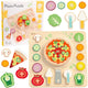 Klassische Welt -Welt -Holzform Pizzel Pizza, 22st.