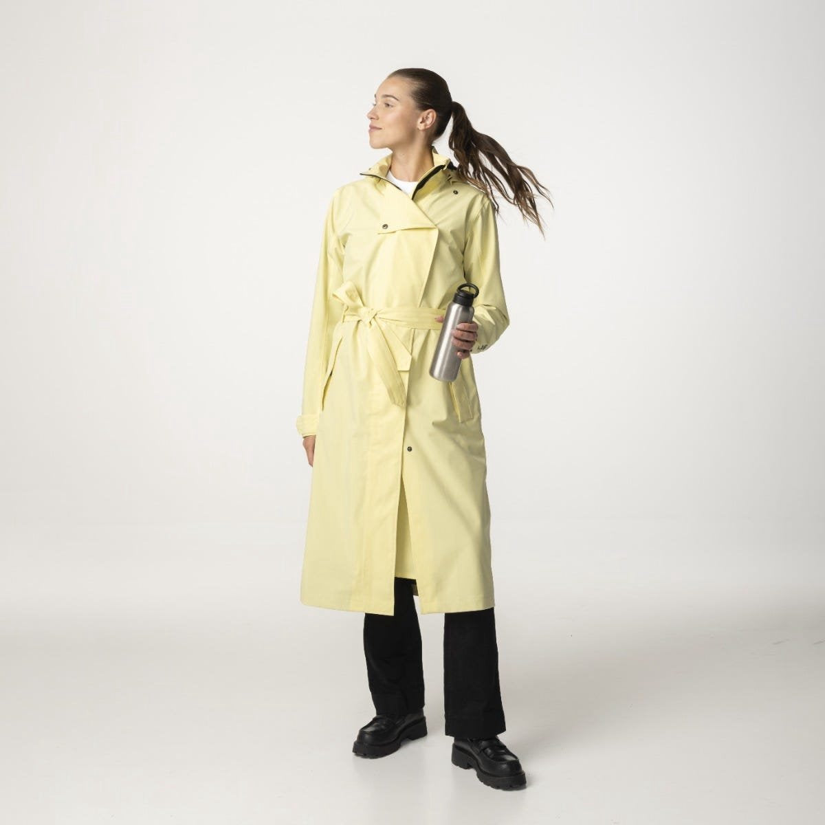 Puch Trenchcoat langer Regenmantel Urban Outdoor Damen Golden Mist