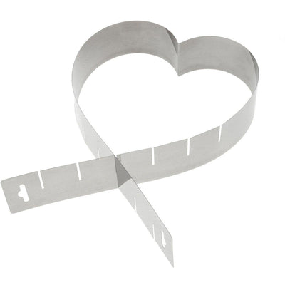 Westmark Herzbackform, variabel verstellbar, ohne Boden, Edelstahl, Silber, 31342270