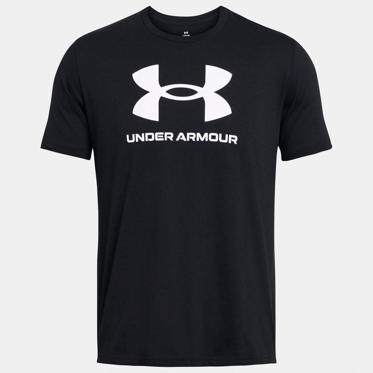 Under Armour UA Sportstyle Logo Update SS-BLK Herren-Sportshirt – Schwarz – Weiß