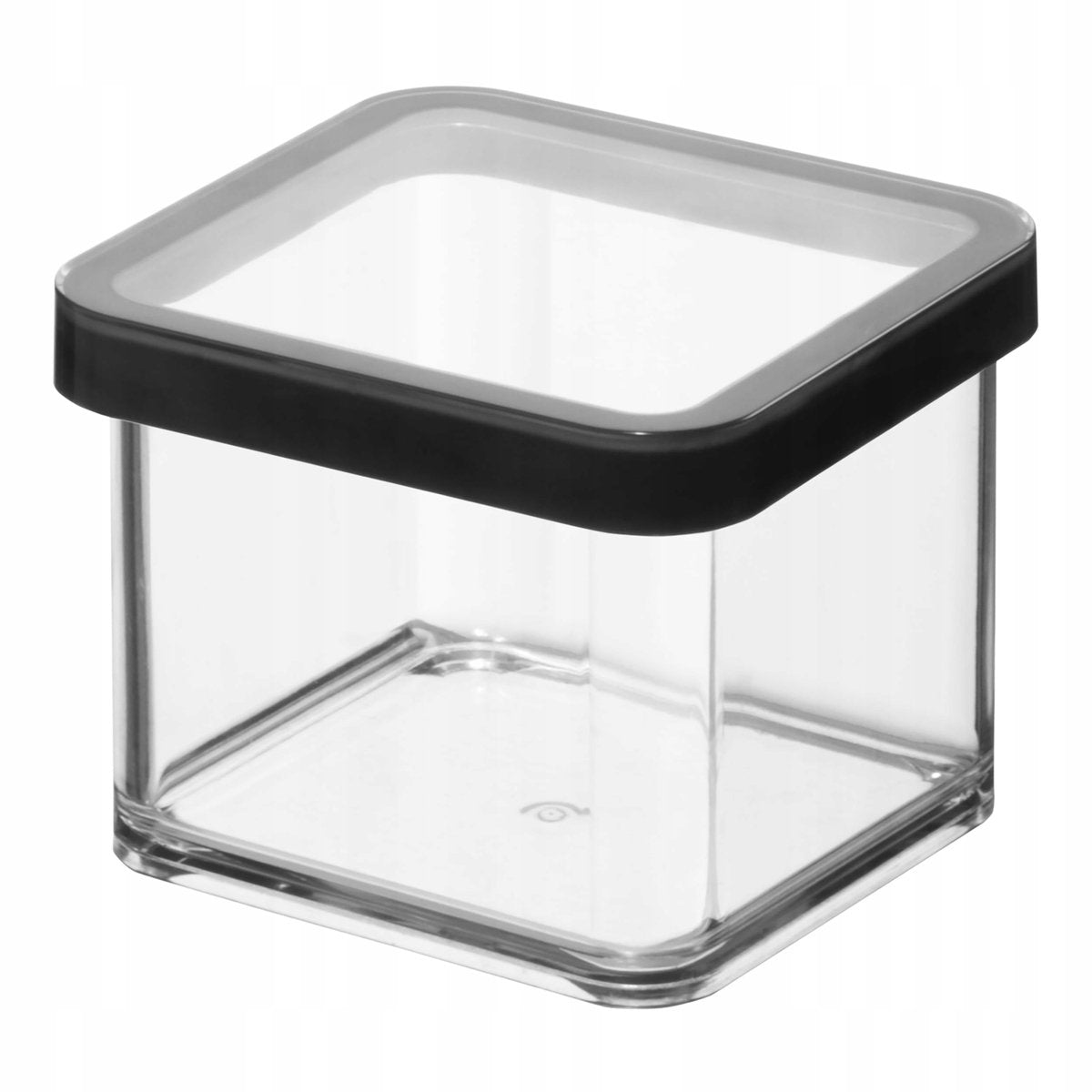 Rotho Loft-Aufbewahrungsbox 10x10x7,2 cm 0,5l schwarz transparent