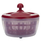 Westmark Salatschleuder, Fassungsvermögen: 5 l, ø 26 cm, Kunststoff, BPA-frei, Fortuna, Farbe: transparent rot, 24322260