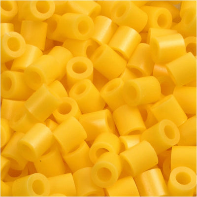 Nabbi Fotoperlen, Größe 5x5 mm, Lochgröße 2,5 mm, mittel, gelb (14), 6000 Stück 1 Box
