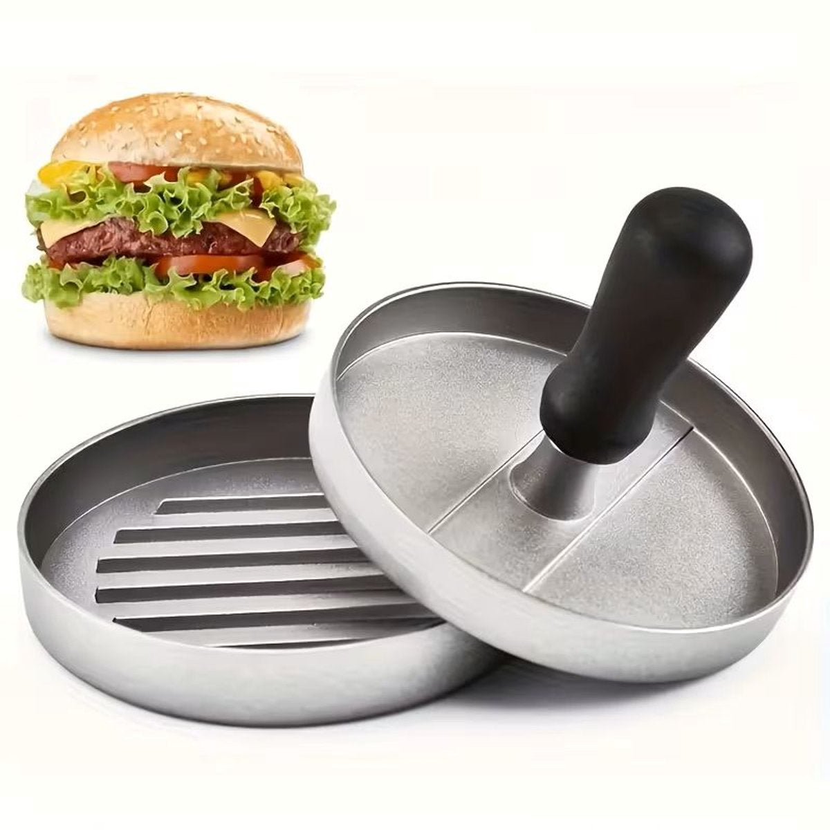 Gefu Grill-Hamburgerpresse – ø 11,8 cm – Aluminium-Kunststoff