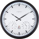 Nexttime Sunflower – Wanduhr – 50,5 cm – Metall – Schwarz und Weiß – wetterfest