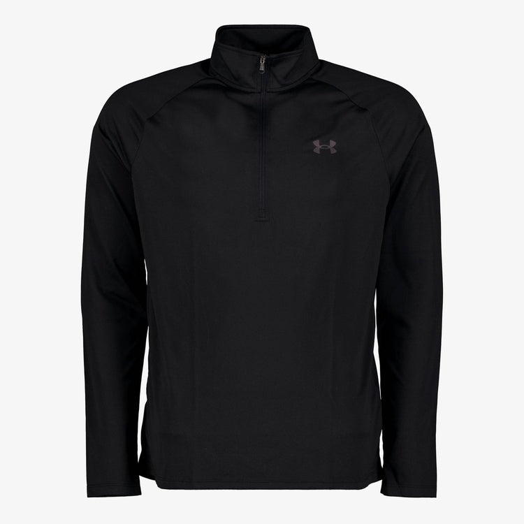 Under Armour UA Tech 2.0 1 2 Zip-Blk Herren-Sporttrikot – Schwarz – Anthrazit