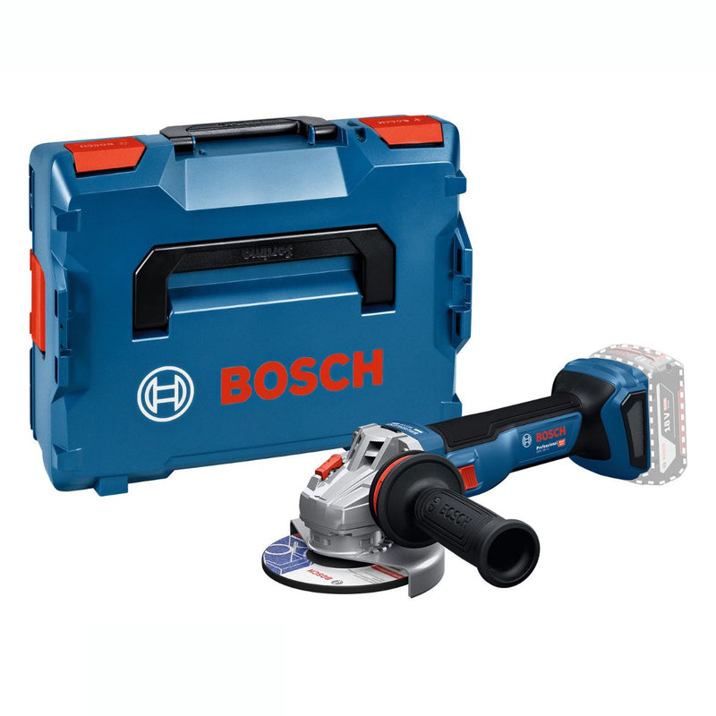 Bosch Blue GWS 18V-11 S Akku-Winkelschleifer | ohne Batterien und Ladegerät in L-Boxx – 06019n4001