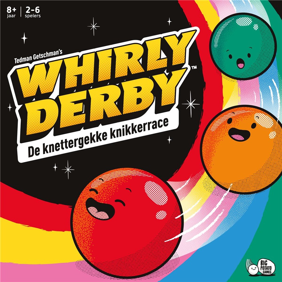 Asmodee Whirly Derby – strategisches Murmelspiel | Spannendes Familienspiel für Taktik-Action