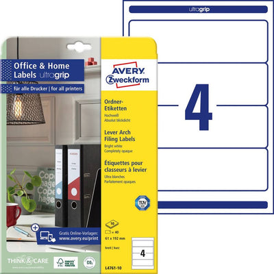 Rückenetiketten Avery L4761-10 61 x 192