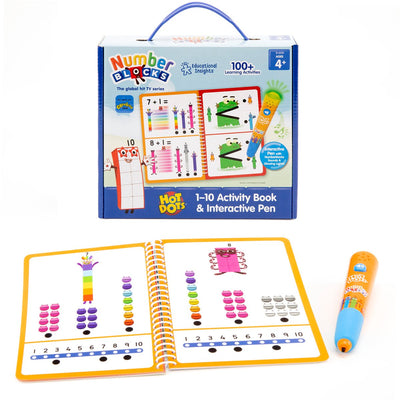 Lernressourcen Hot Dots Zahlenblöcke 1–10 Aktivitätsbuch interaktiver Stift. - 3+