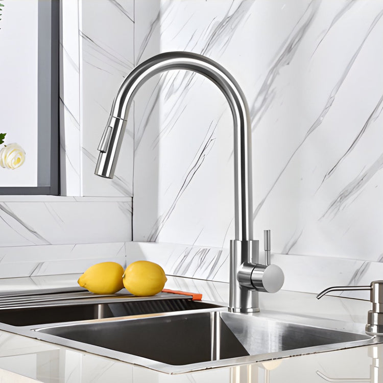 Grohe Bauflow Waschtischarmatur L – hohe Mischbatterie mit Ablaufgarnitur – Eco – Chrom
