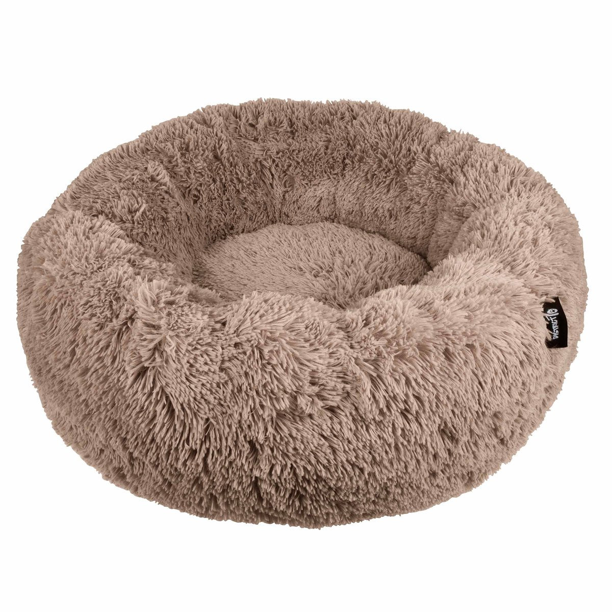 District 70 Fuzz Donut Hundebett – Mocca – groß ø 80 cm