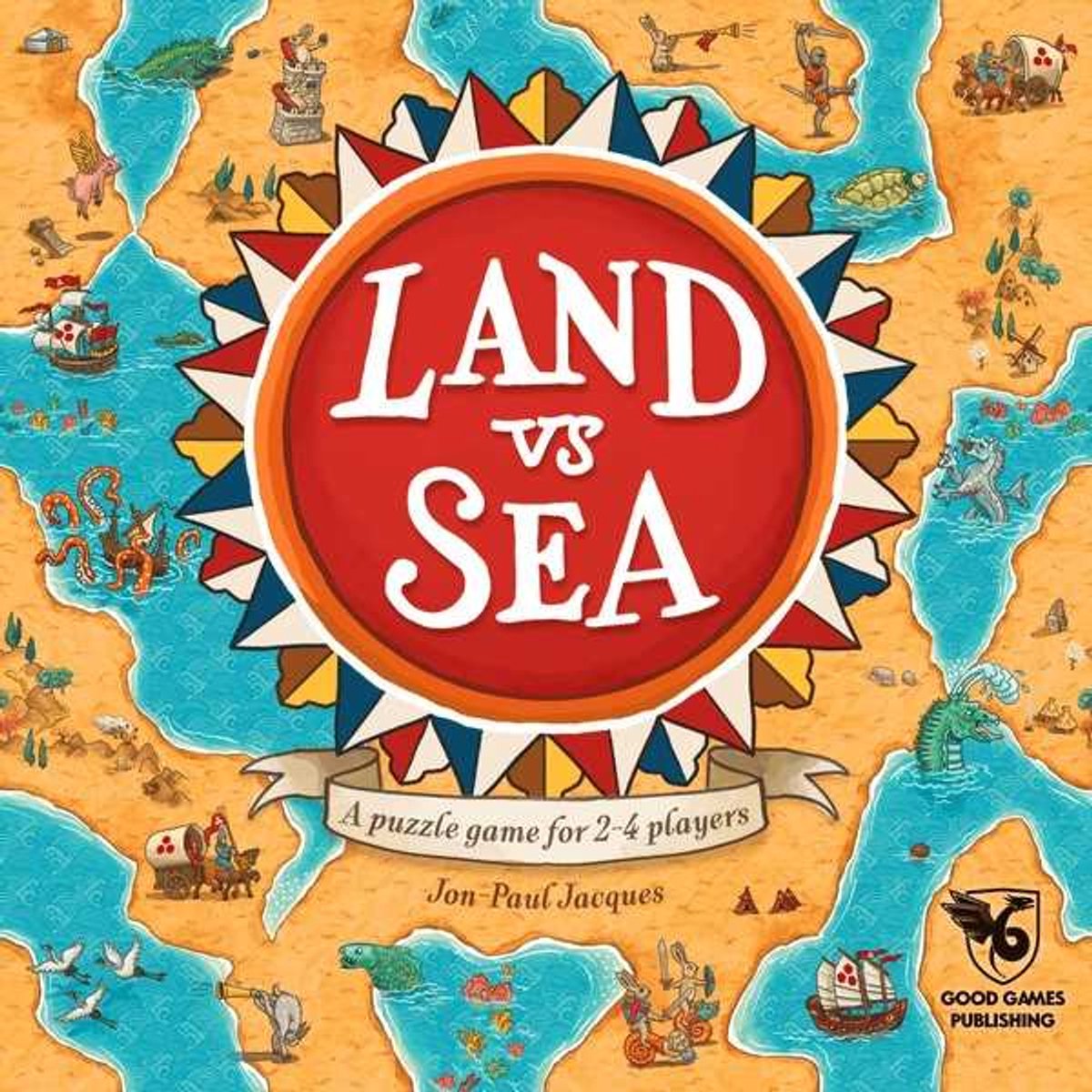 Gute Spieleveröffentlichung Land vs. Meer – Brettspiel (eng)