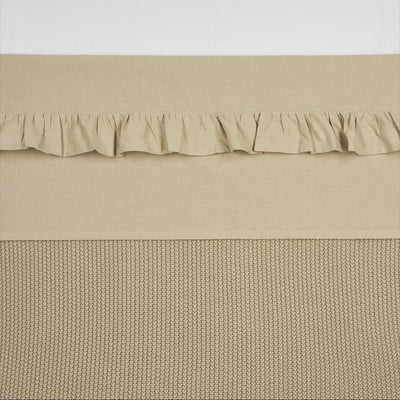 Meyco Rüschenbettlaken für Babys – Sand – 75 x 100 cm – 0,3 Tog
