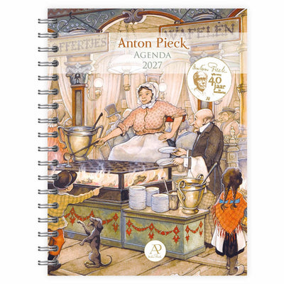 Comello Anton Pieck Schreibtischkalender Poffertjes und Waffeln 2027