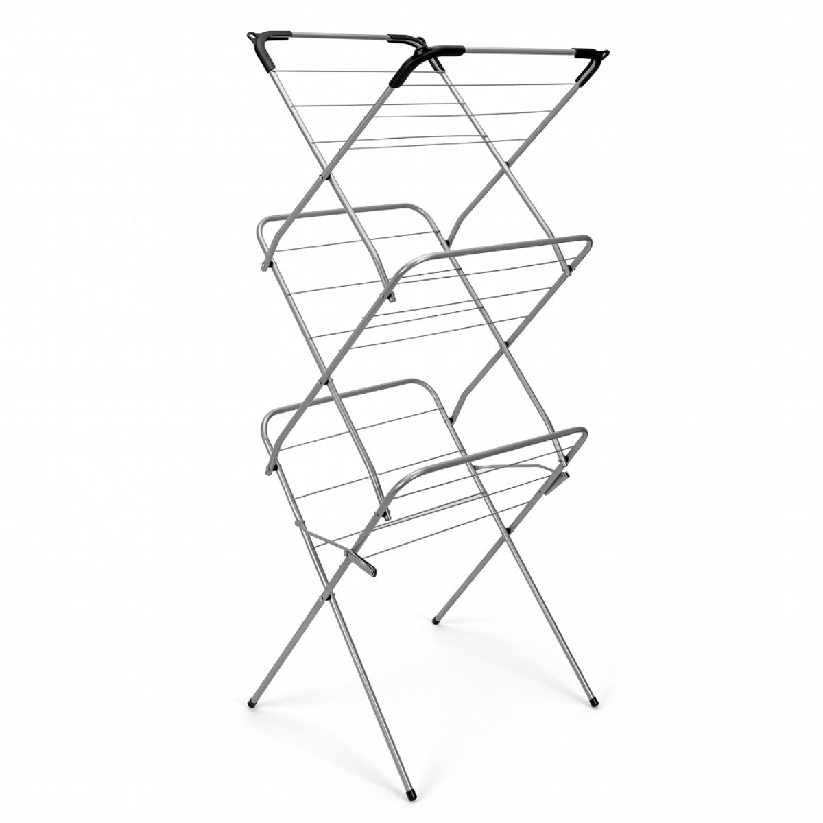 Metaltex Tomado Metaltex Concerto Slim Draogkrek 9,5 m Silber mit Klammern für Bekleidungsbügel