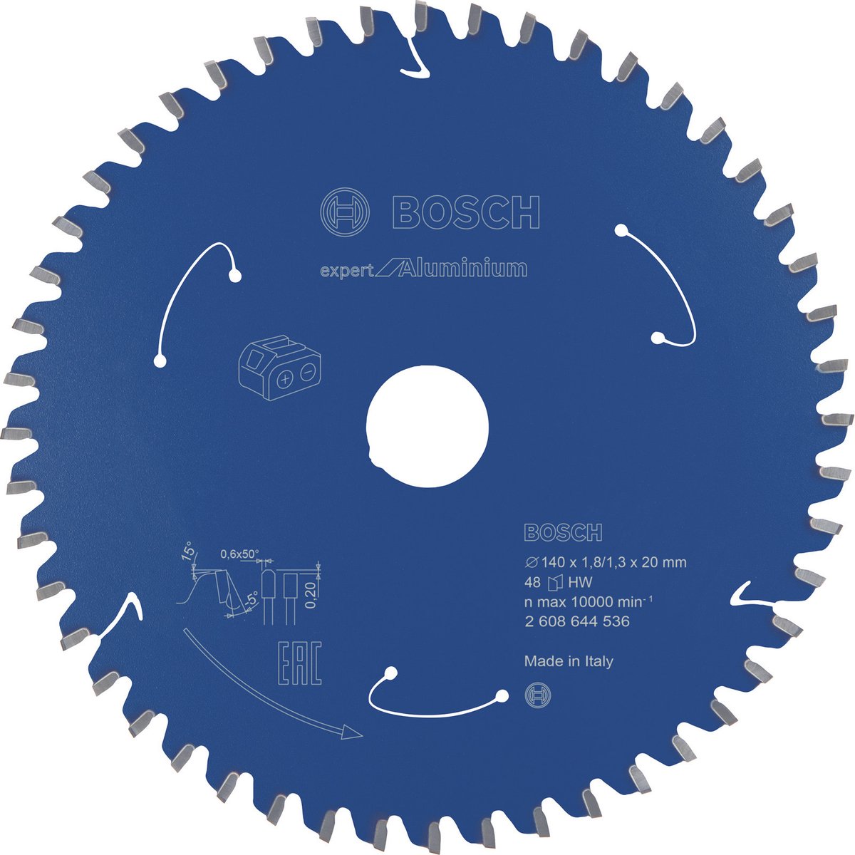 Bosch -Experte für Aluminium Circular Saw Saw Blade für Batterie