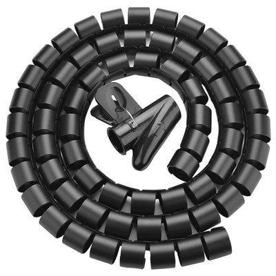 Ugreen - Kabelorganisator - 1,5 m - schwarz - flexibel