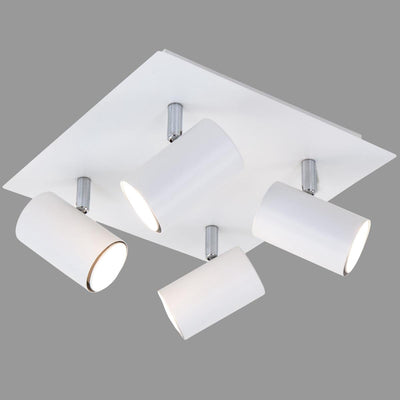 Briloner run - Deckenstrahler - Aufbaustrahler mit 4 Leuchten - drehbar - Deckenlampe - GU10 - max. 40 Watt - weiß
