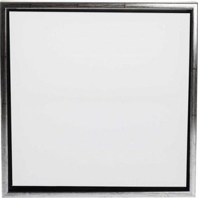 Creativ Company Leinwand mit Rahmen, Größe 30x30 cm, 360 gr, Antiksilber, weiß, 1 Stück
