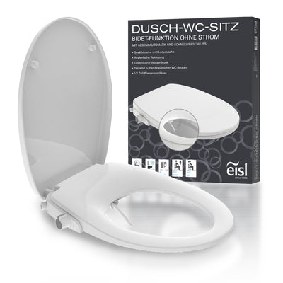 EiSly Toilettensitz Soft-Close mit Bidet-Funktion weiß