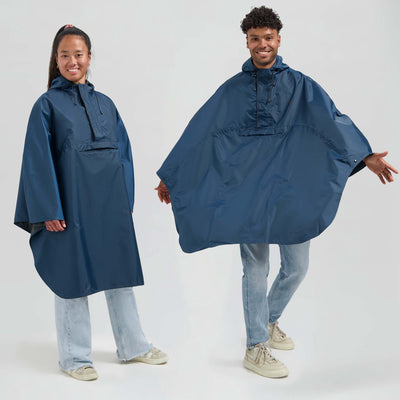 Rogelli Commuter Core Regenponcho – wasserdicht – Blau – Einheitsgröße