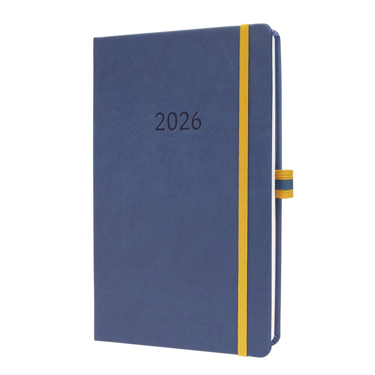 Sigel Wochenkalender Linescape 2026 – Größe A5 – Blau – Hardcover – SI-L2602
